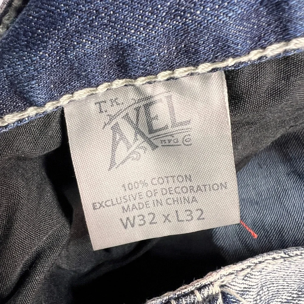 T.K. Axel Treadwell Relaxed Straight Jeans Men 32x32 Blue Denim Normcore NEW‎